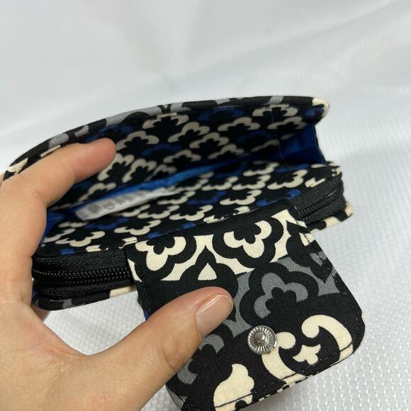 Vera Bradley Wristlet Wallet Canterberry Cobalt Retired Pattern 2013 - Picture 4 of 9
